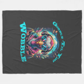 Erntedank Türkei Wobble Fleecedecke (Vorderseite (Horizontal))