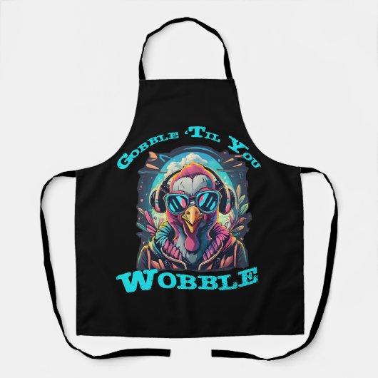 Erntedank Türkei Wobble Schürze (Vorderseite)