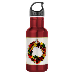 Erntedank Türkei Wreath Trinkflasche