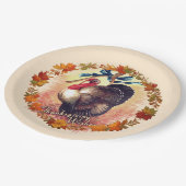 Erntedank Türkei wünscht Pappteller (Schrägansicht)