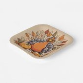 Erntedank Türkei Wüstenplatte Pappteller (Gewinkelt)