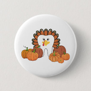 Erntedank Türkei Zahnzahnzähne Button