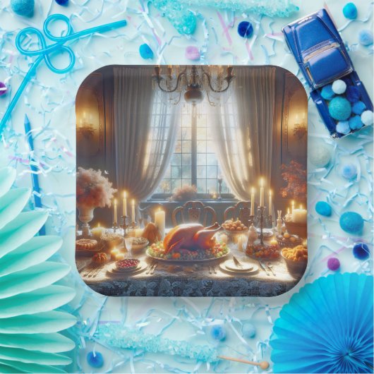 Erntedank Türkei Zentrum Pappteller (Party)