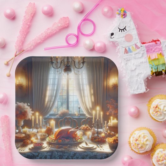 Erntedank Türkei Zentrum Pappteller (Party)