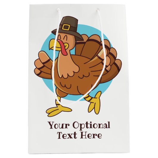 Erntedank Türkei Zollgutsack Mittlere Geschenktüte (Vorderseite)