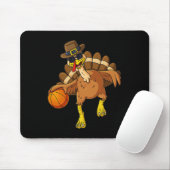 Erntedank Turkey Basketball Player Fun Boys Gir Mousepad (Mit Mouse)