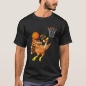 Erntedank Turkey Basketball Player Funny Boys G T-Shirt (Vorderseite)