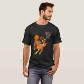 Erntedank Turkey Basketball Player Funny Boys G T-Shirt (Vorne ganz)