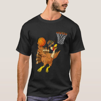 Erntedank Turkey Basketball Player Funny Boys G T-Shirt