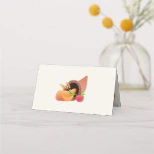 Erntedank Turkey Bird Platzkarte