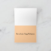 Erntedank Turkey Card Feiertagskarte (Innenseite)