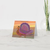 Erntedank Turkey Card Feiertagskarte (Rückseite)