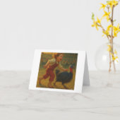 Erntedank Turkey Chase, Karte (Gelbe Blume)