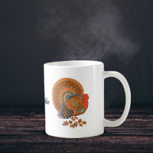 Erntedank Turkey Coffe Tasse