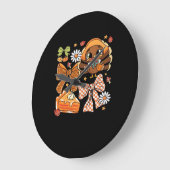 Erntedank Turkey Coquette Classic T - Shirt Große Wanduhr (Winkel)