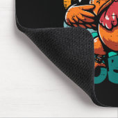 Erntedank Turkey Dab Gobble Funny Kleinkind Boys Mousepad (Ecke)