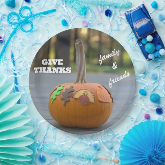 Erntedank Turkey Dankeschön Pumpkin Pappteller (Party)