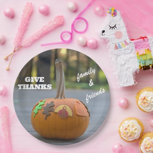Erntedank Turkey Dankeschön Pumpkin Pappteller (Party)