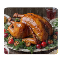 Erntedank Turkey Decoration Cutting Board