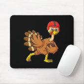 Erntedank Turkey Football Player Trophy Award P Mousepad (Mit Mouse)