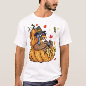 Erntedank Turkey Gamer Tshirt Funny Fall Saison (Vorderseite)