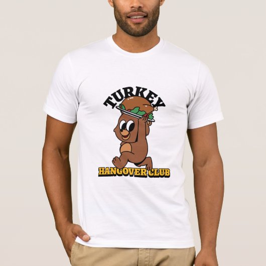 Erntedank Turkey Hangover Club T-Shirt (Vorderseite)