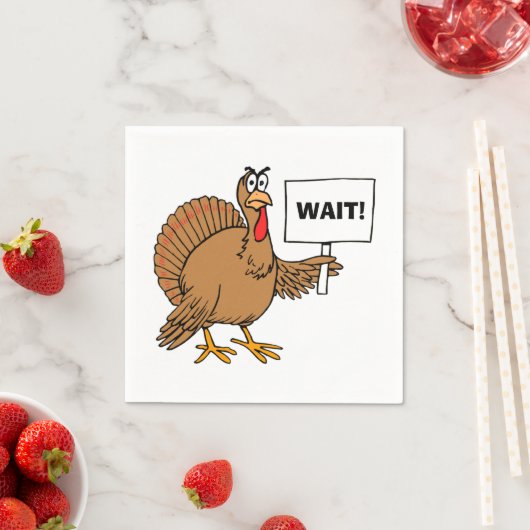 Erntedank Turkey Joke Serviette (Beispiel)