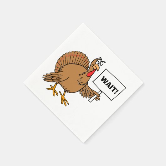 Erntedank Turkey Joke Serviette (Ecke)