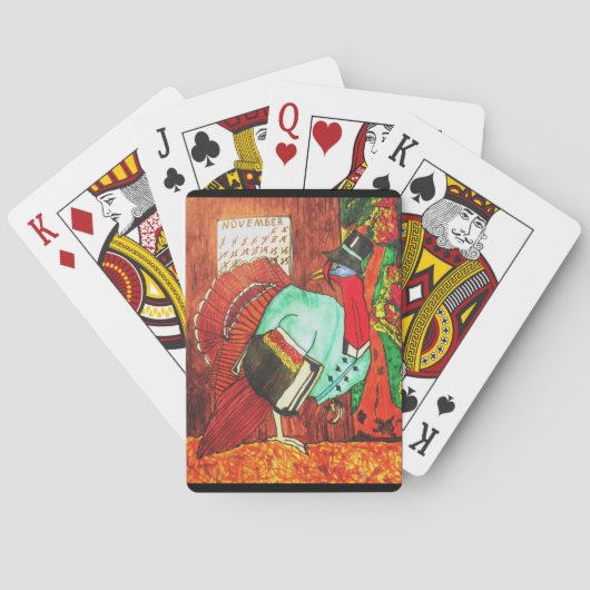 ERNTEDANK TÜRKEY JOKE Spielkarten (Rückseite)