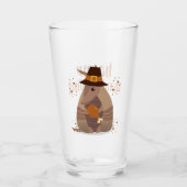 Erntedank Turkey Leg Armadillo Texas Glas (Vorderseite)