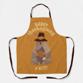Erntedank Turkey Leg Armadillo Texas Schürze (Vorderseite)