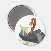 Erntedank Turkey Magnet (Vorderseite/Rückseite)