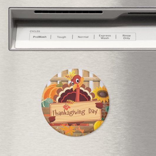 Erntedank Turkey Magnet (In Situ (Geschirrspüler))