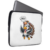 Erntedank Turkey Moo Cow Head Funny Fall Männer Wo Laptopschutzhülle (Vorne Rechts)