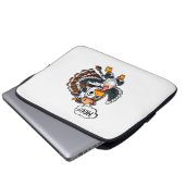 Erntedank Turkey Moo Cow Head Funny Fall Männer Wo Laptopschutzhülle (Vorne Knopf)