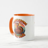 Erntedank Turkey Nurse Tasse (Vorderseite Links)