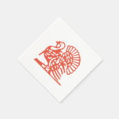 Erntedank Turkey Orange Gobble 4Pat Serviette (Ecke)