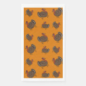 Erntedank Turkey Orange Paper Handtücher Serviette (Vorderseite)
