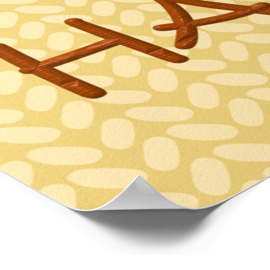 Erntedank Turkey & Pie Poster (Ecke)