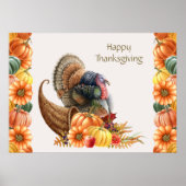 Erntedank Turkey Poster (Vorne)