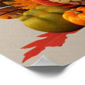 Erntedank Turkey Poster (Ecke)