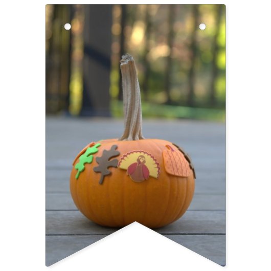 Erntedank Turkey Pumpkin Bunting Banner (Zweite Fahne)