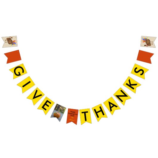 Erntedank Turkey Pumpkin Bunting Banner (Alle)