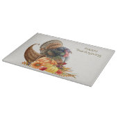 Erntedank Turkey Pumpkins Cutting Board Schneidebrett (Ecke)