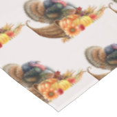 Erntedank Turkey Pumpkins Tablecloth Tischdecke (Schrägansicht)