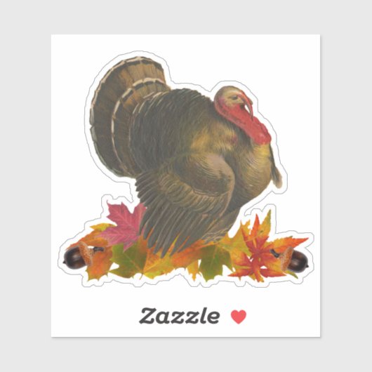 Erntedank Turkey Sticker (Blatt)