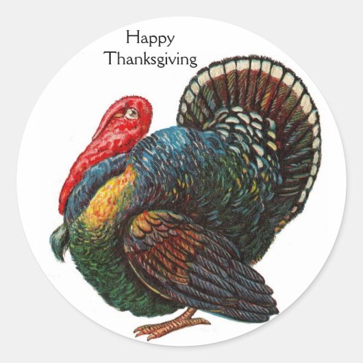 Erntedank Turkey Sticker (Vorderseite)