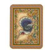 ERNTEDANK TÜRKEY UNICORN, WHIMSICAL FANTASY MAGNET (Vertikal)