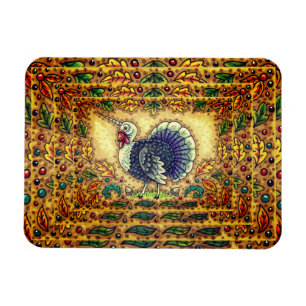 ERNTEDANK TÜRKEY UNICORN, WHIMSICAL FANTASY MAGNET