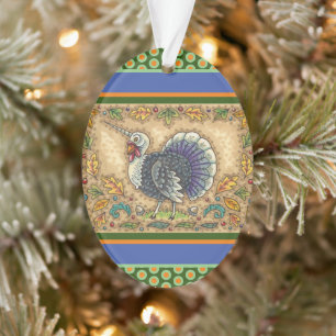 ERNTEDANK TÜRKEY UNICORN, WHIMSICAL FANTASY ORNAMENT